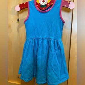 June & January Blue and Pink Kids Tank Swing Dress